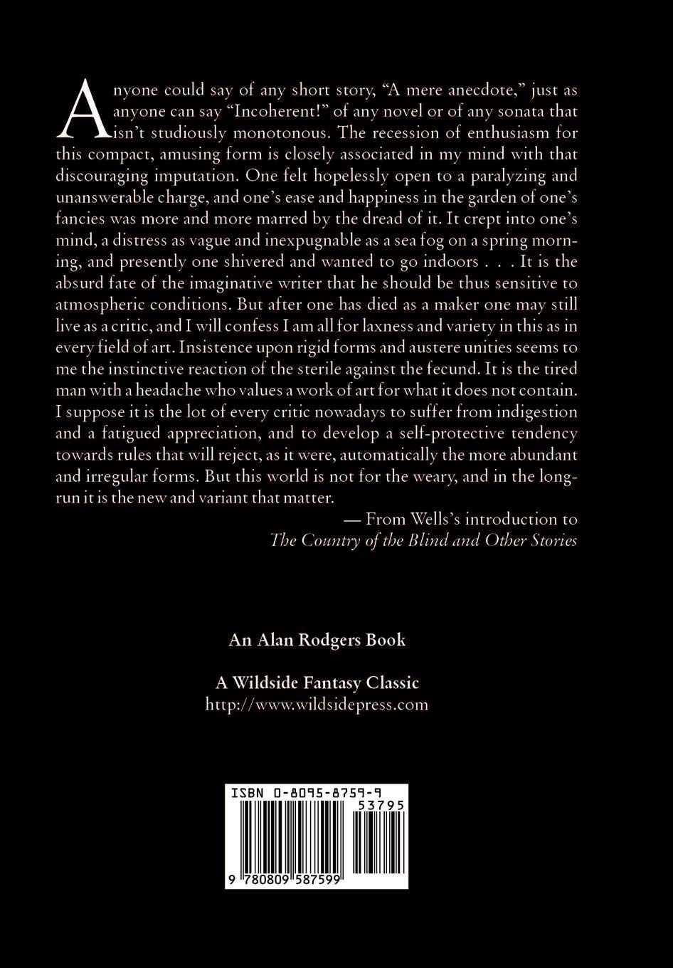 The Country of the Blind and Other Stories by H. G. Wells, Science Fiction, Classics, Short Stories