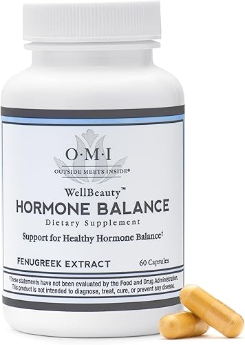 OMI Equilibrio Hormonal para Mujeres, Suplemento para la Menopausia, sofoco, apoyo al estrés y al sueño, Complejo de equilibrio, fenogreco