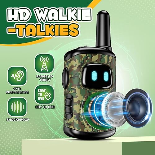 Miniatura 6 de Juguetes para niños de 5 a 7 años Walkie Talkies y binoculares de DASTION-99 Kid para niños de 3, 4, 5, 6, 7 años, para acampar al aire libre, caza,