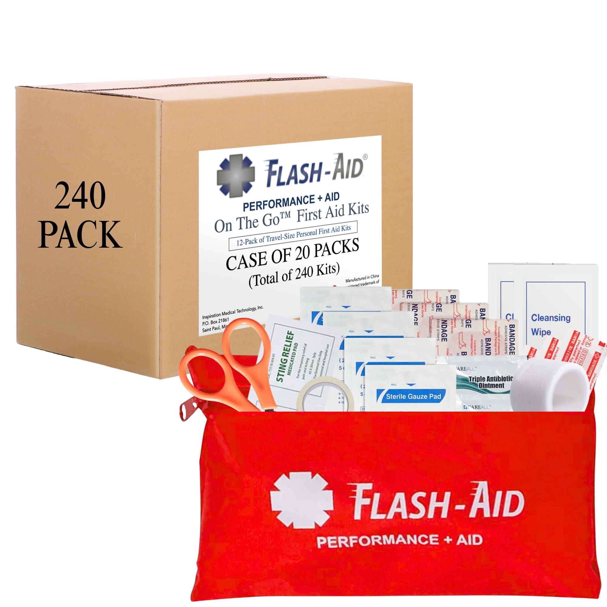 Flash-Aid Mini First Aid Kit 240-Pack