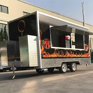 Customized Concession Food Trailer with Full Kitchen Equipment, Mobile Food Truck for Sale, Stainless Steel Mobile Pork Tenderloin Station, Ice Cream Cart, Thai Chicken Wrap Cart, for Business