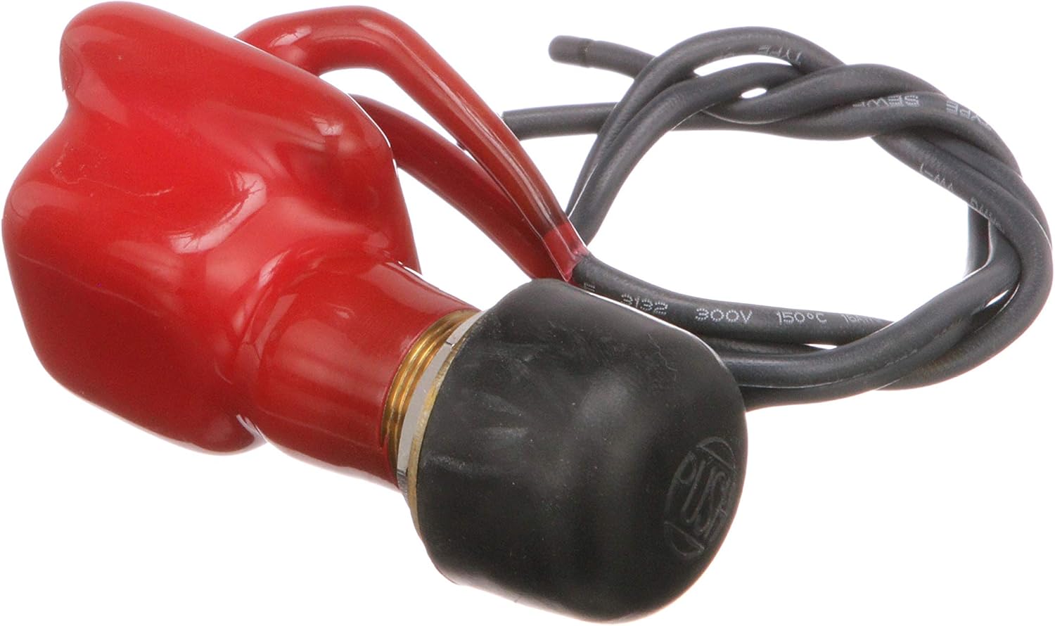 Seachoice 2-Position Off/Momentarily On Push Button Switch, 6-36V, 18 Gauge Wire Leads