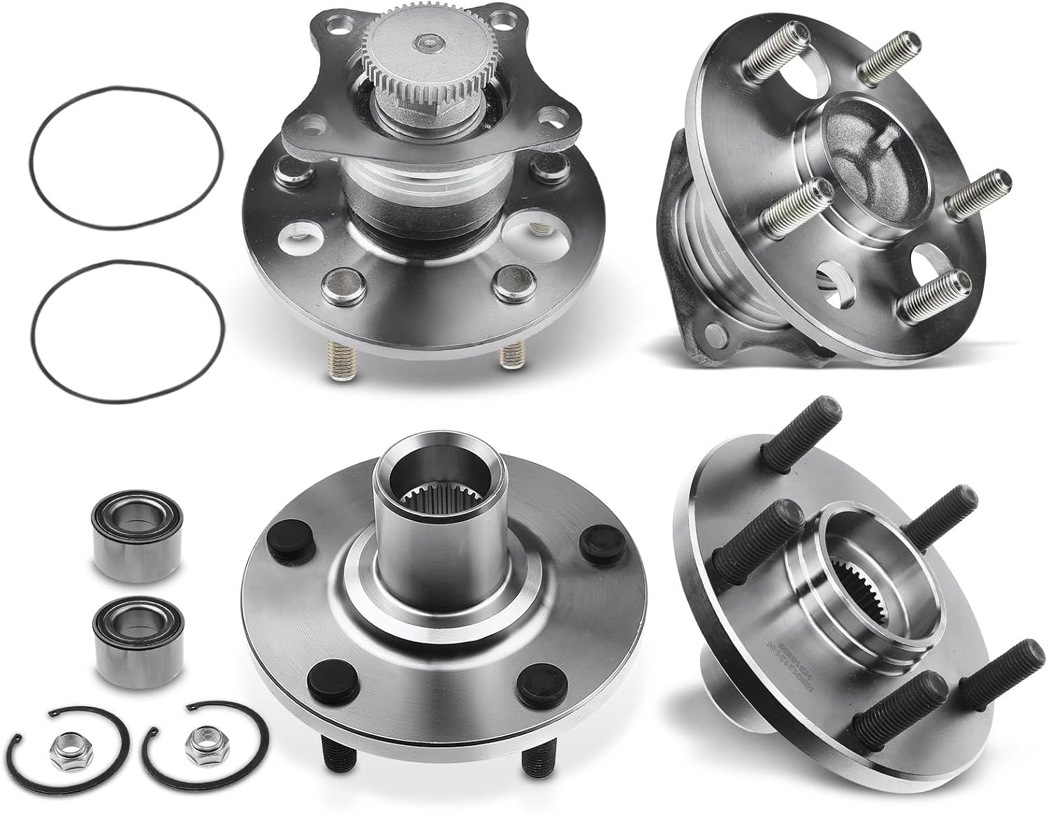 A-Premium Pair [4] Front & Rear Wheel Bearing and Hub Assembly Compatible with Toyota Camry 1992-2001 3.0L, Avalon 1995-2004, Solara 1999-2003 3.0L & Lexus ES300 1992-2001, RX300 1999-2003, w/5-Lug