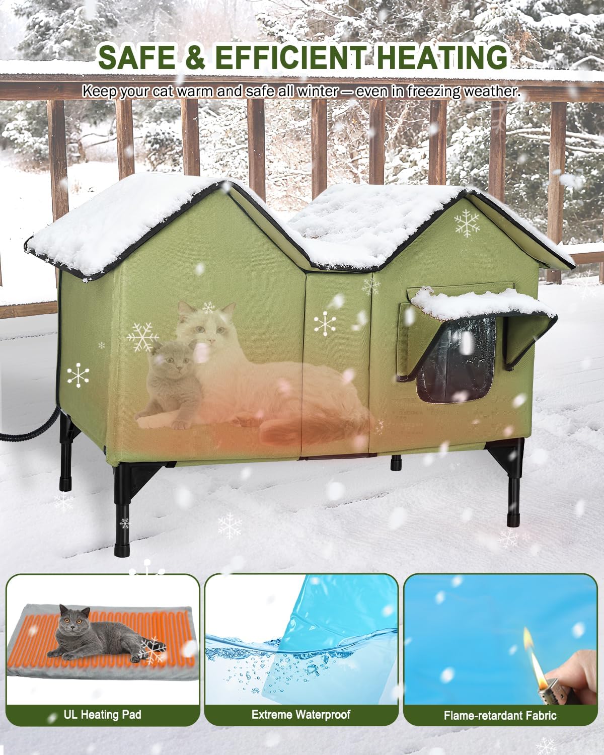 Ultimate Comfort: Review of the Extra Large Heated Cat House for Winter