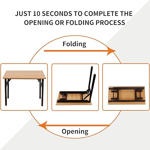 Miniatura 6 de Need AC5BB12060 - Escritorio plegable, resistente y robusto para computadora, espacio de estudio, oficina en casa o espacio de costura, no requiere