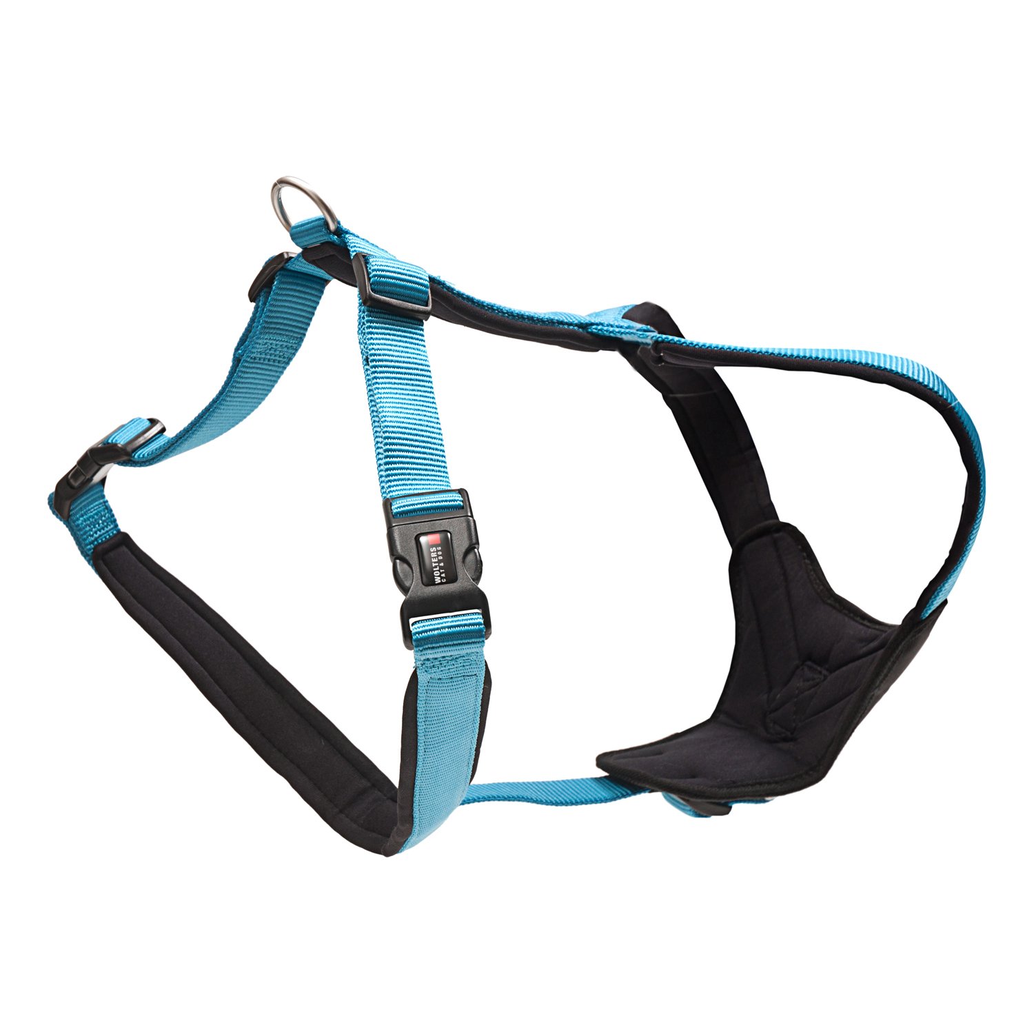 Linky Wolters Profesional Ajustable Comodidad arnés, 90 – 110 cm x 35 mm, Color Azul/Negro