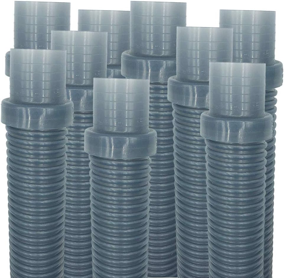 Puri Tech 9 Pack Universal Pool Cleaner Hose 48 Long Translucent Blue Color for Hayward Navigator, Vac Ultra, AquaBug