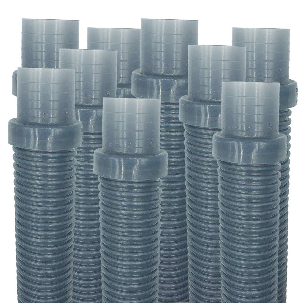 Puri Tech 9 Pack Universal Pool Cleaner Hose 48 Long Translucent Blue Color for Hayward Navigator, Pool Vac Ultra, AquaBug
