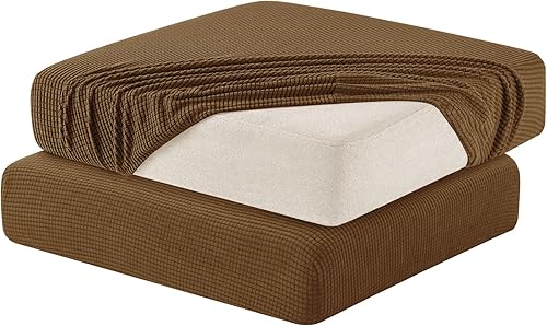 Miniatura 15 de Hokway Funda elástica protectora deslizante para cojines/sofá Blanco cremoso,camello (Camel new),Azul oscuro,verde azulado,Negro