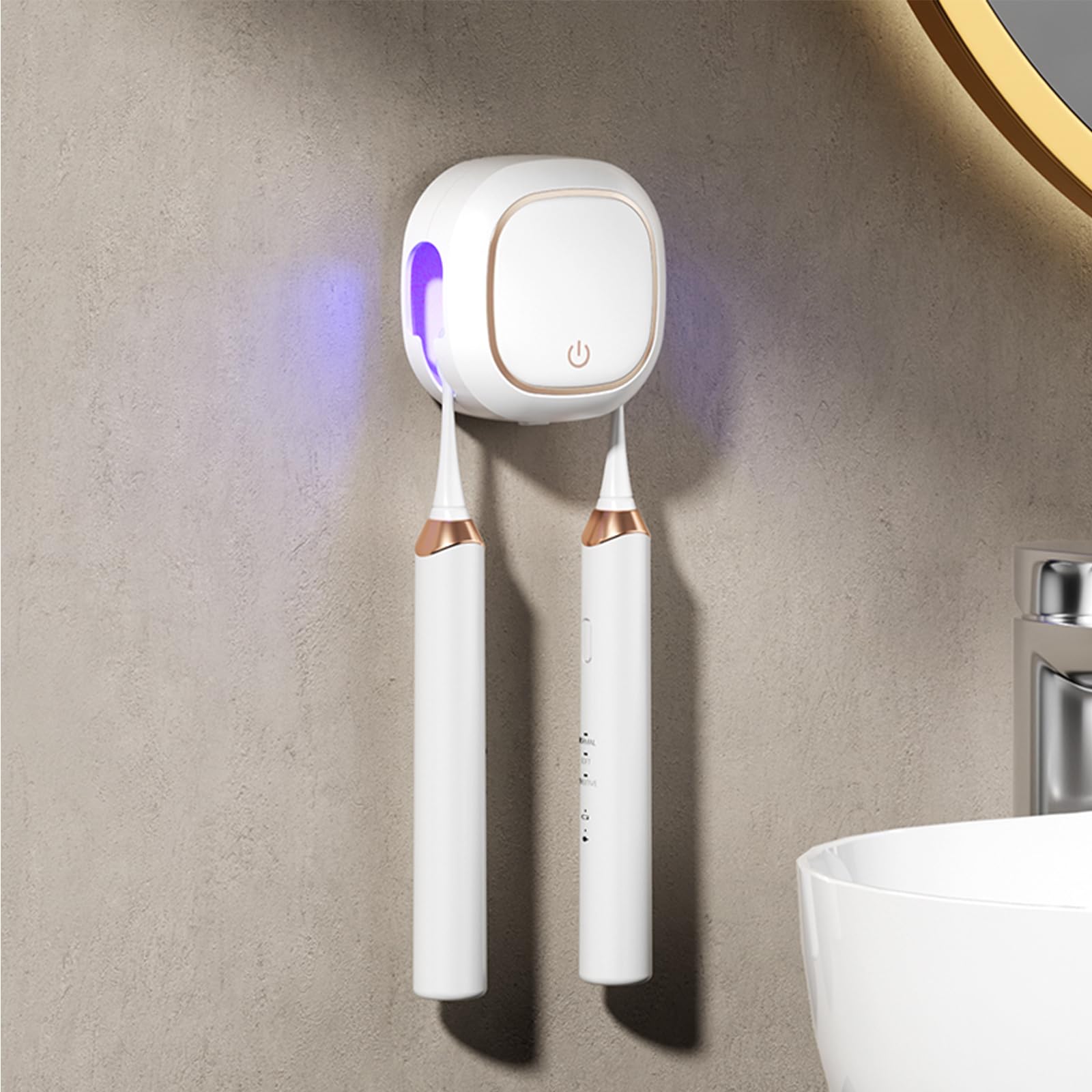 Porte-brosse à dents avec séchage à l'air chaud 60°C pour éliminer l'humidité et les odeurs