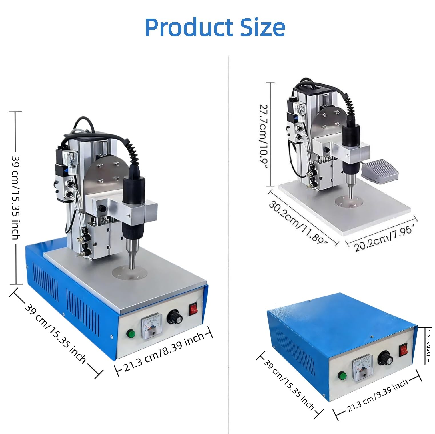 Saldatrice a punti ad ultrasuoni 1500 W - Saldatrice in plastica aggiornata con pedale elettronico per tessuti non tessuti e nylon