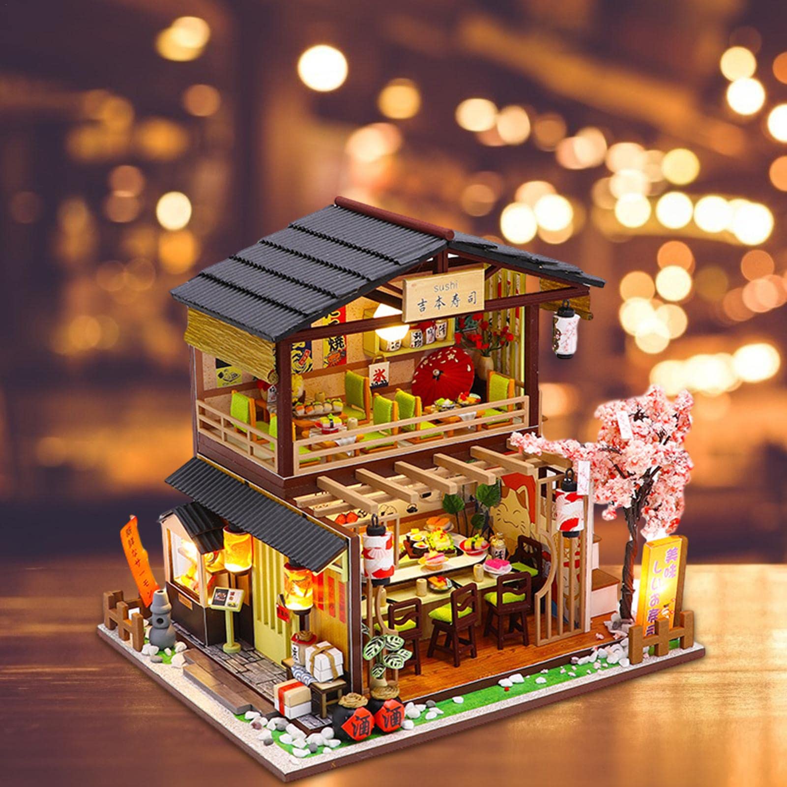 Amazon.co.jp: ミニチュアハウスキット,3D ミニチュア ドールハウス