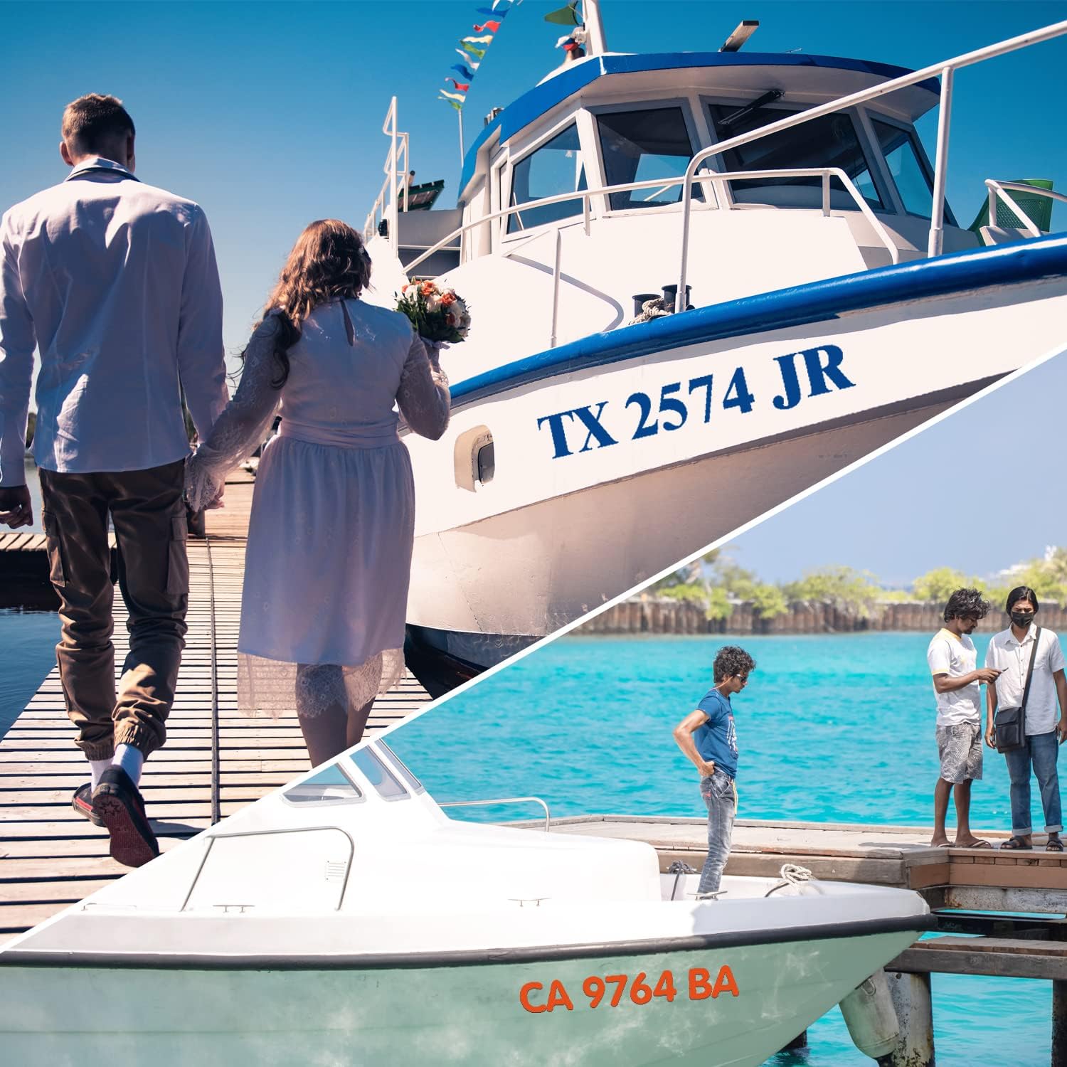 Buy AQUATREND Custom Boat Numbers and Letters, Marine Vinyl Boat