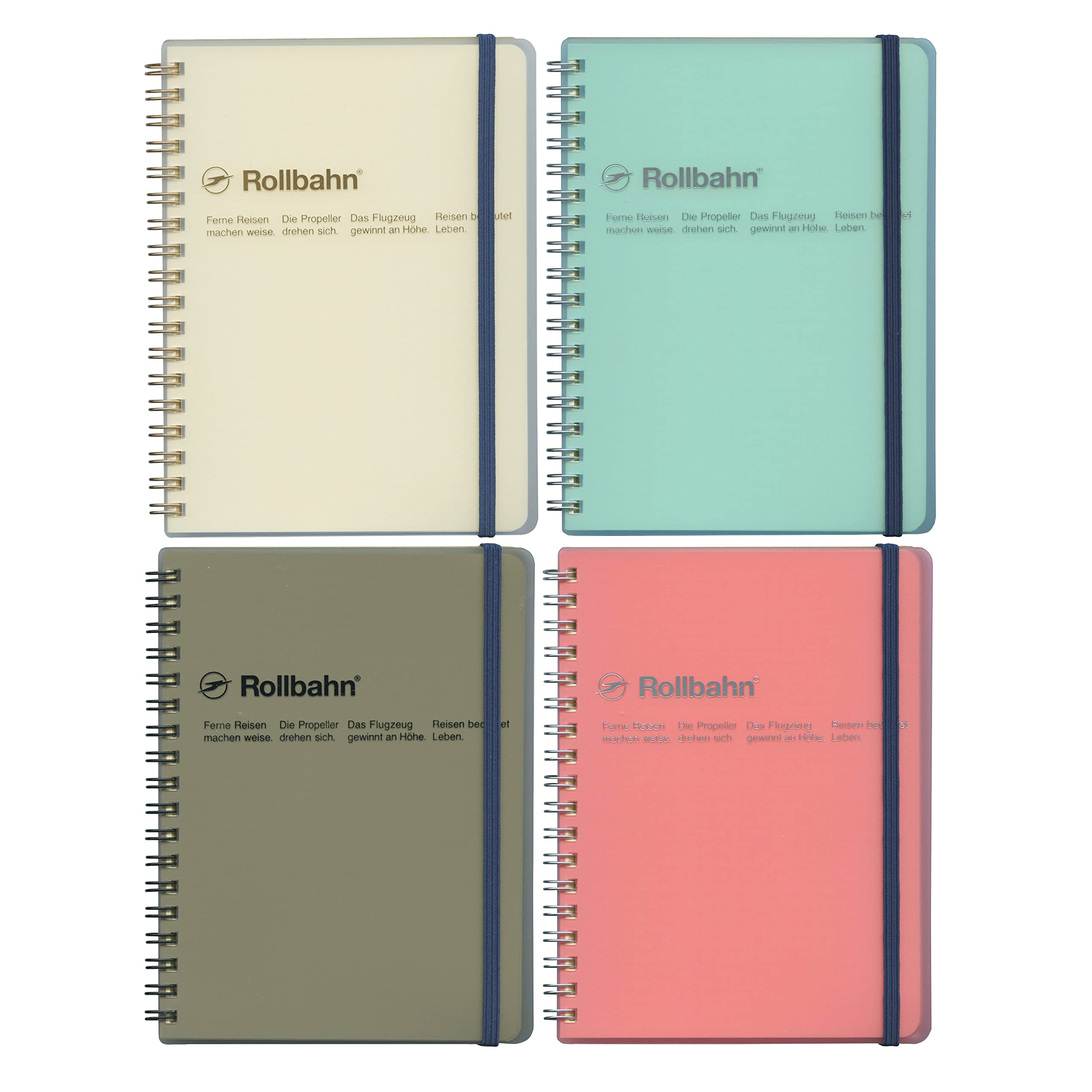 Delfonics Rollbahn Spiralklare Notizbücher: 5-1/2 in. x 7 in. (Rosa) / B6 notizbuch