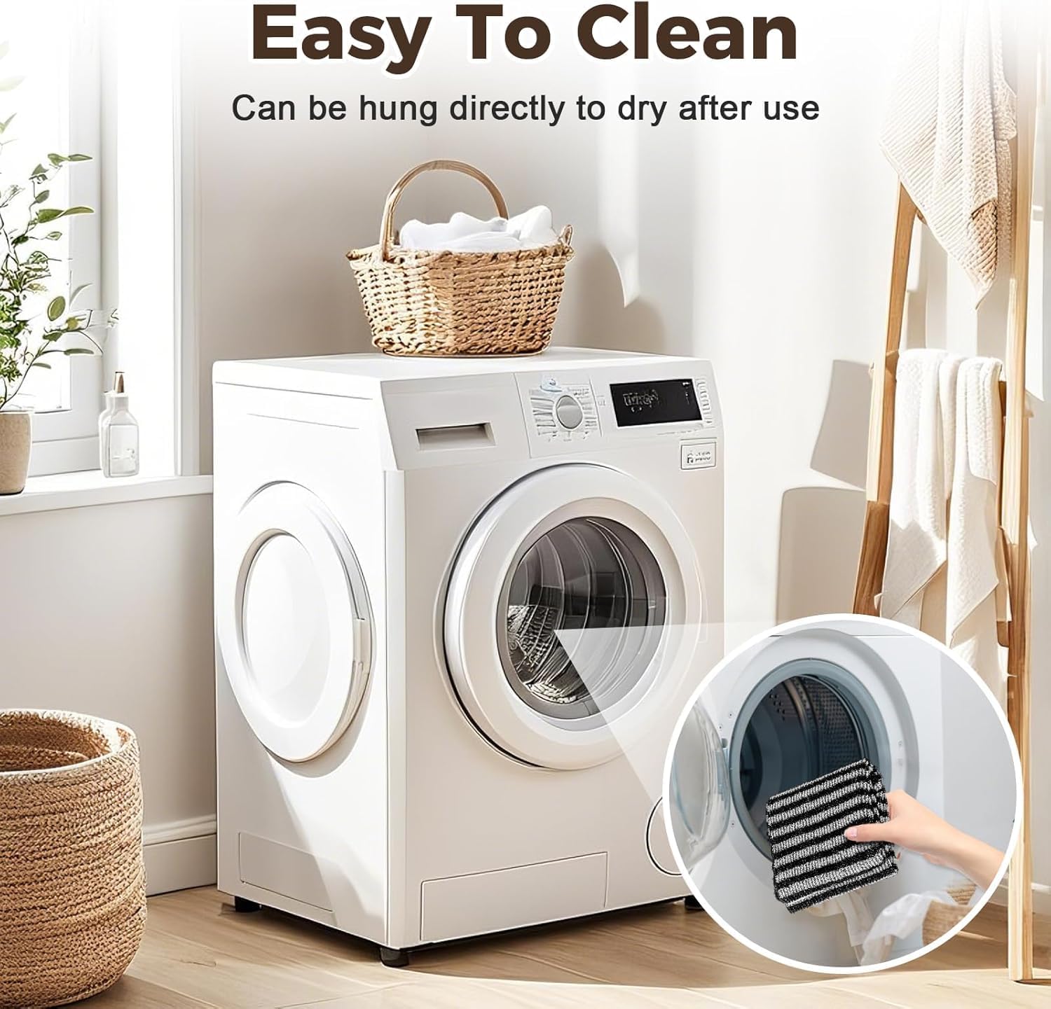 Exfoliating Shower Towel, 2-in-1 Towel, Premium Scrub Wash Cloth for Body Face, Exfoliating Towels-Body Scrubber with 2 Sides for All Skin Types - Image 6