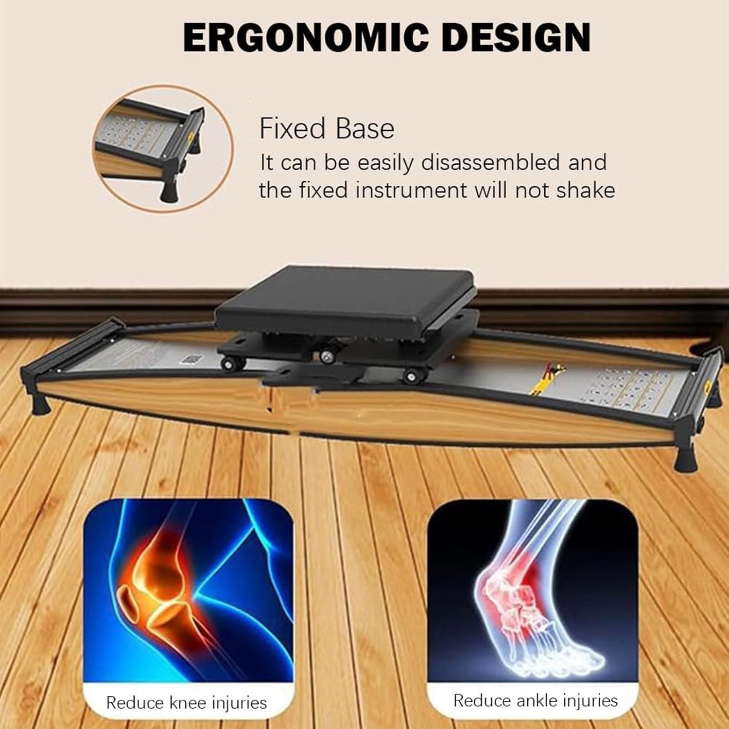Máquina de esquí para Interiores, Máquina de esquí simulada for Interiores, elíptica 3D, Capacidad 150 kg, for Entrenamiento Cintura, Abdomen y piernas, Fuerza ​​Equilibrio
