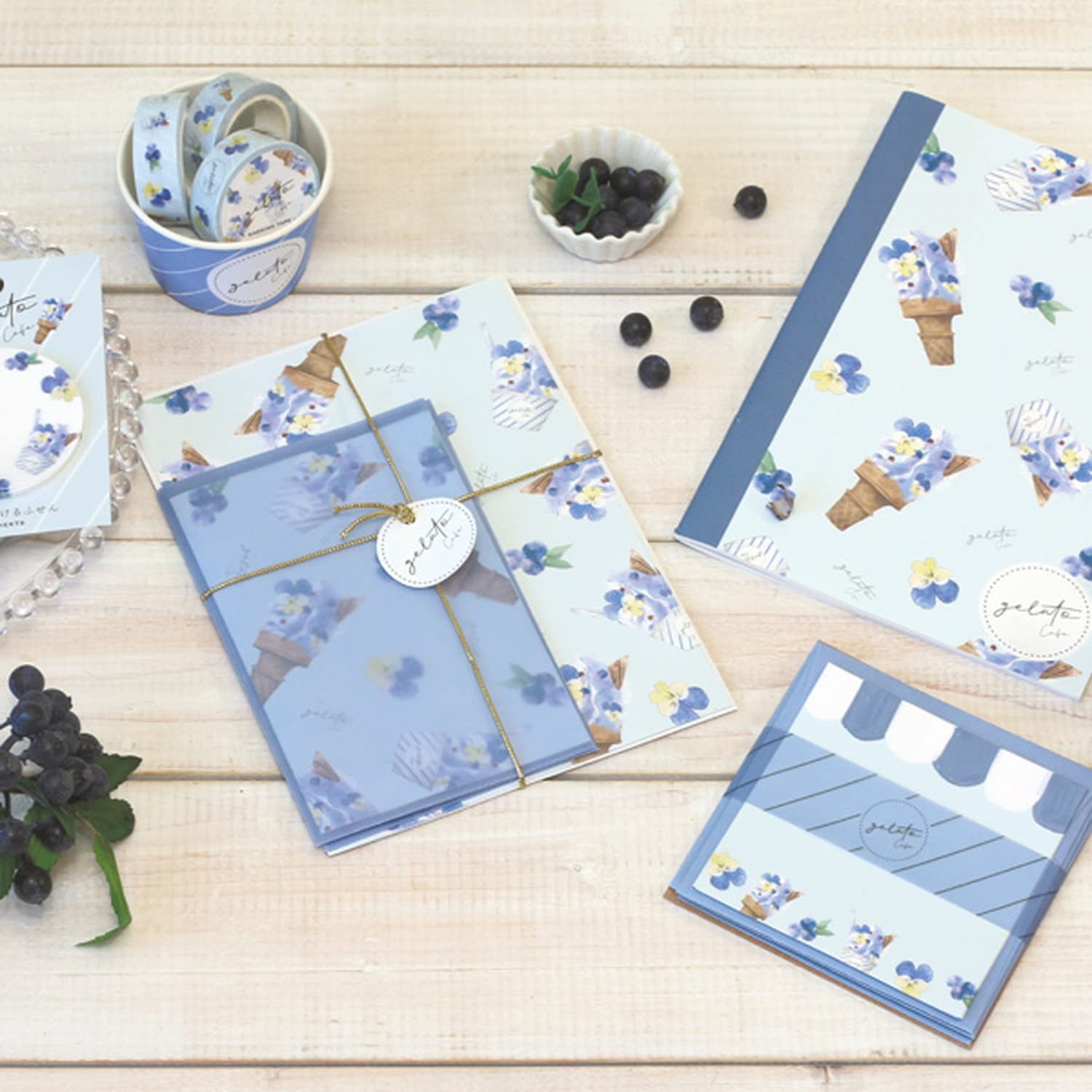 Amazon.co.jp: Lab Clip Letter Set Dolceno Gelato Cafe Blue B22