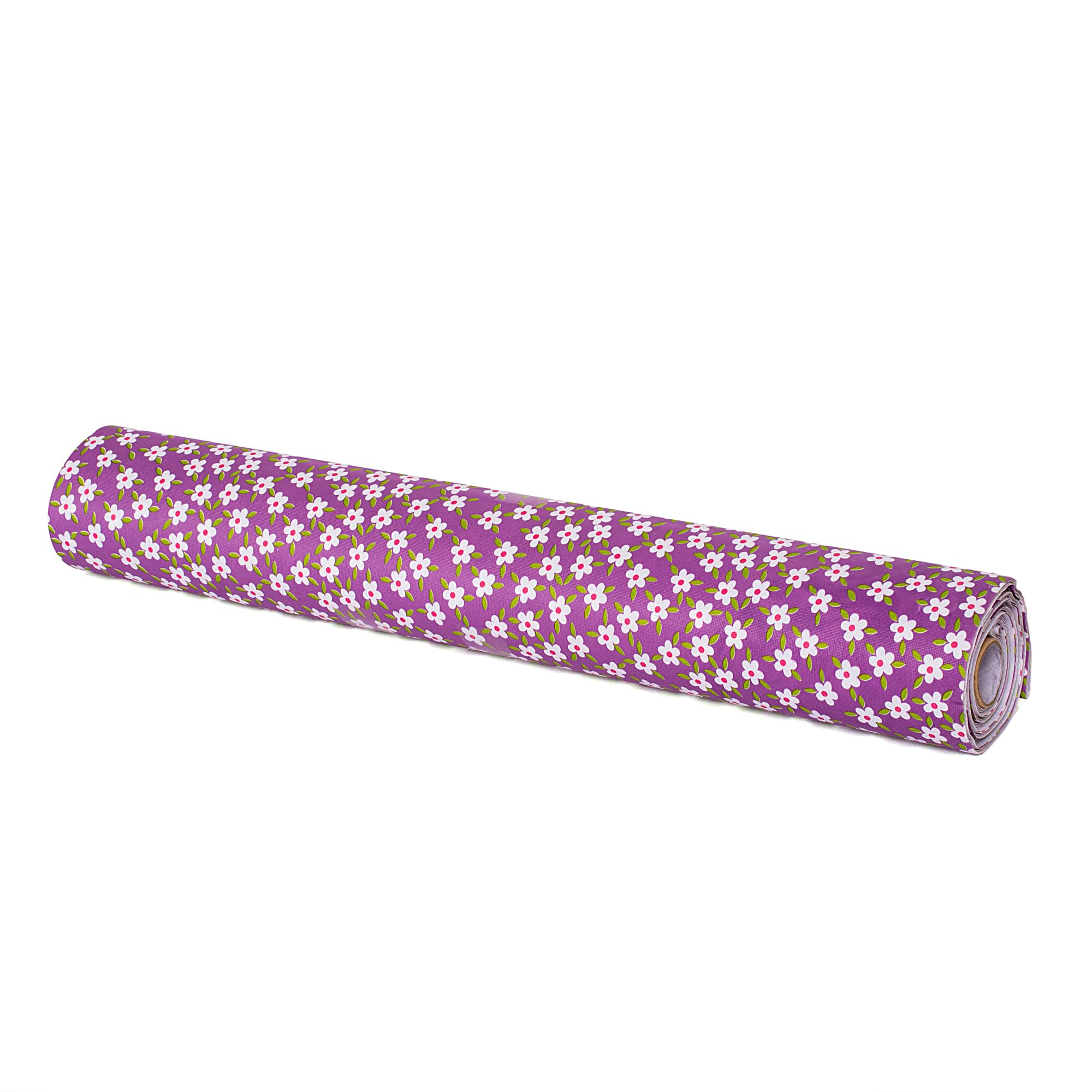Agroha 100% Water Proof Flower Design Printed Wardrobe Kitchen Drawer Shelf Mat | Cabinet Shelf Mat | Flower Design with PVC Material (Purple, 5 Mtr) 3
