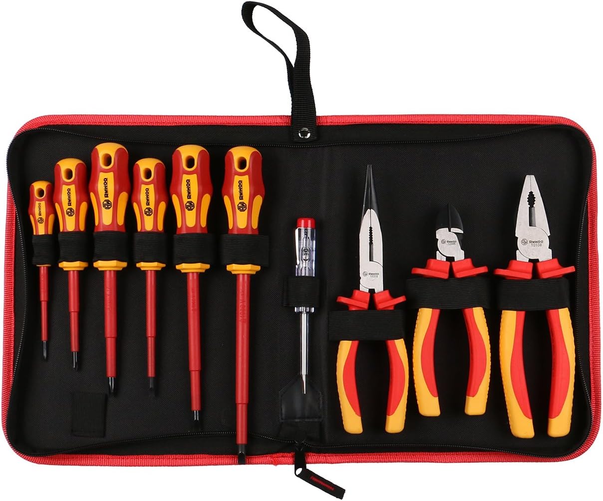 Z14010 10-Piece 1000V VDE Insulated Electrician's Tools Set