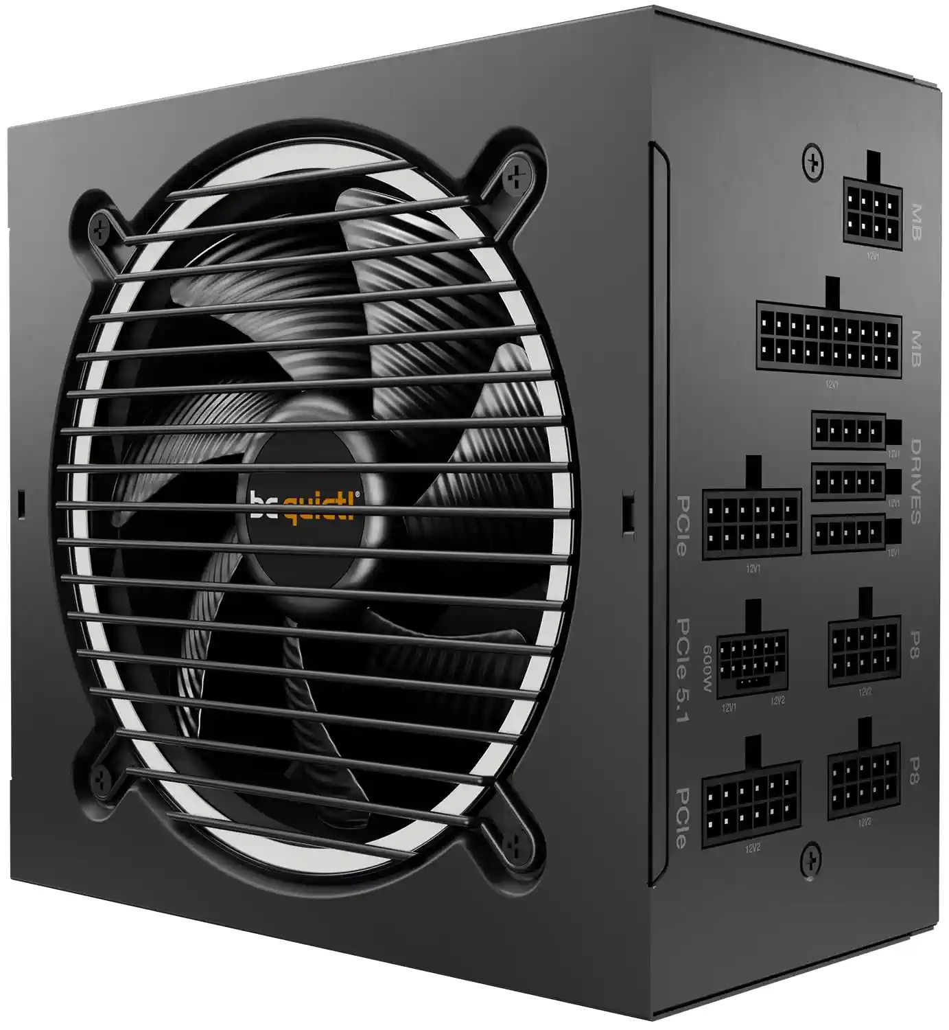 be quiet! Pure Power 12 M 1200W, ATX 3.1 und PCIe 5.1 kompatibel, 80 Plus Gold, modulares Netzteil, 12V-2x6-Kabel inkludiert, 120mm be quiet! Lüfter, BN346