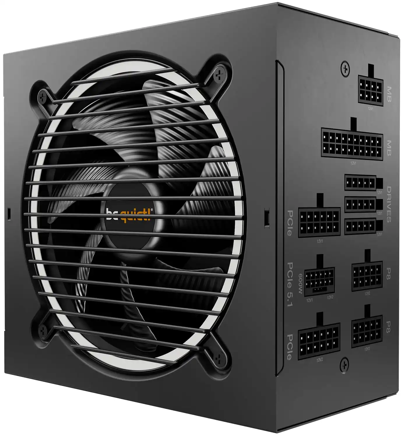 be quiet! Pure Power 12 M 850W, ATX 3.1 und PCIe 5.1 kompatibel, 80 Plus Gold, modulares Netzteil, 12V-2x6-Kabel inkludiert, 120mm be quiet! Lüfter