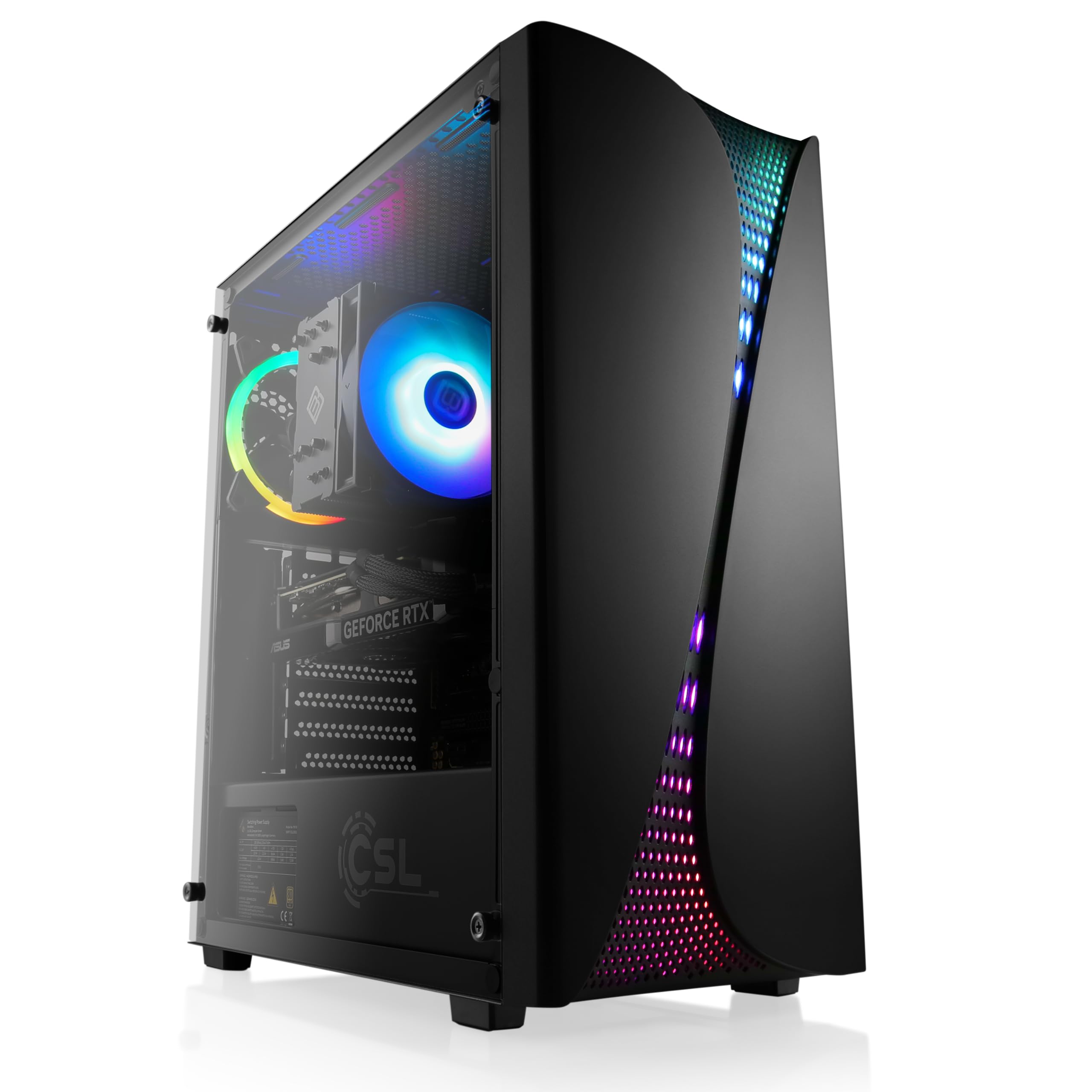 Gaming PC mit Windows 11 Pro | AMD Ryzen 7 5700 8X 3.7 GHz | RTX 5060 Ti | 1000 GB M.2 NVMe | 32 GB DDR4 RAM | Computer für Zocker, Gamer Desktop Rechner zum Spielen | A16004
