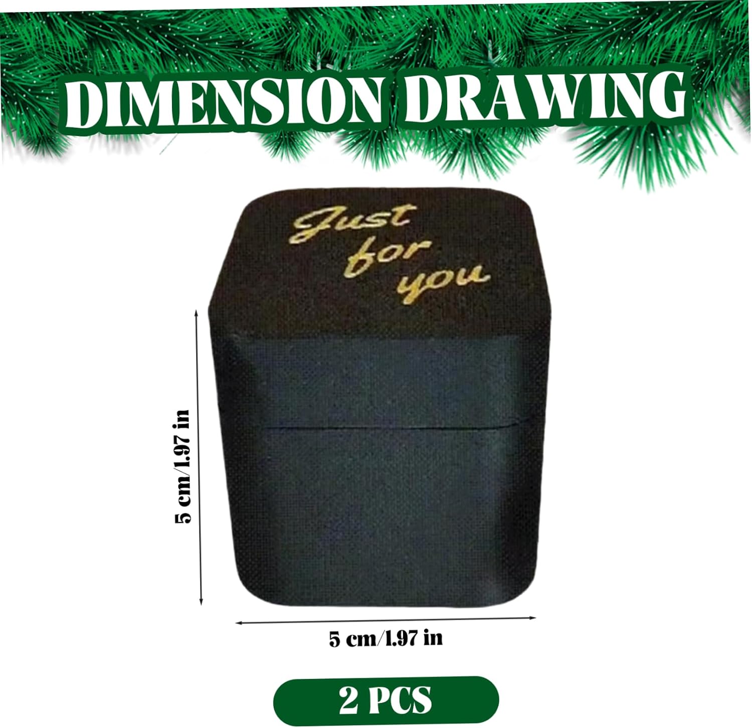 Middle Finger in a Box, 2Pcs Middle Finger Gifts with Just for You on Lid 2 Inch Prank Funny Novelty Up Gifts Box for Christmas, Halloween, April Fool. image 2