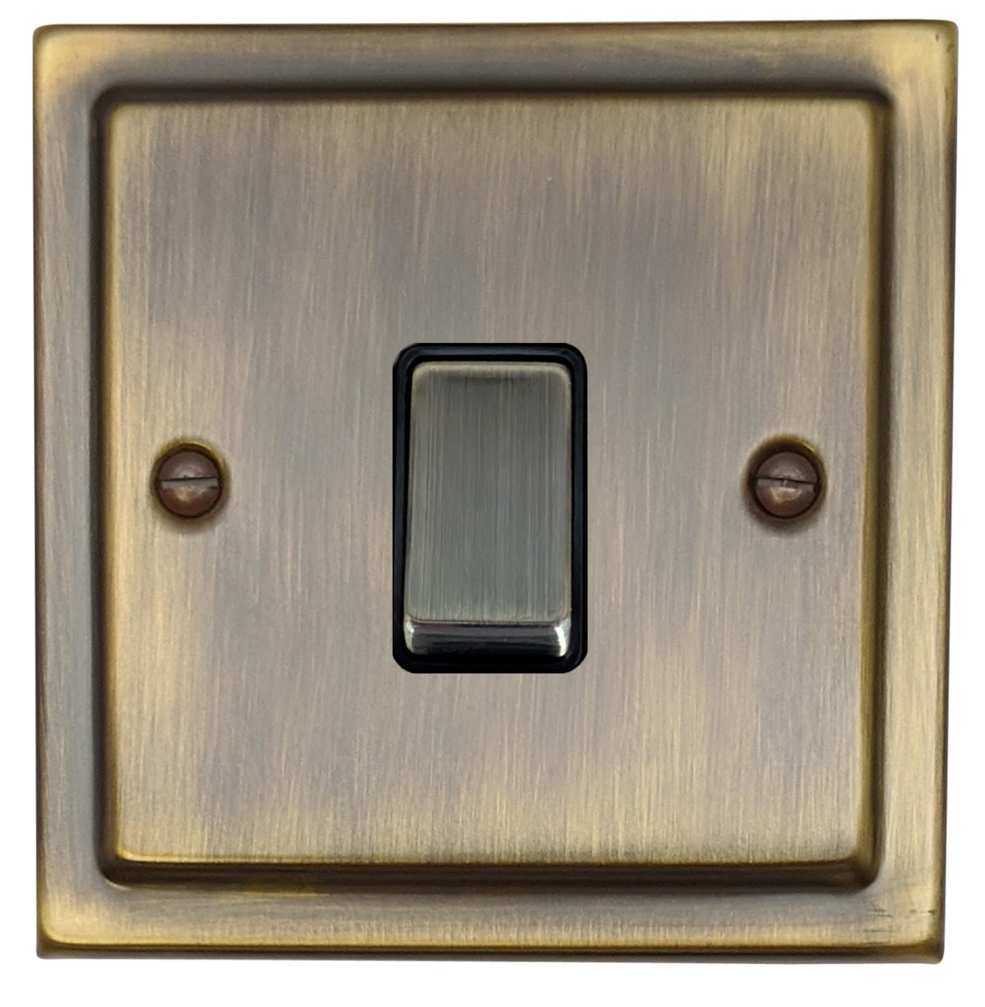 G&H TAB301 Trimline Plate Antique Bronze 1 Gang 1 or 2 Way Rocker Light Switch