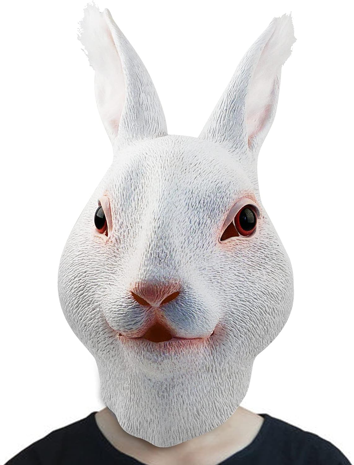 Rabbit Head Mask Party Dress Up For Adults Men Masquerade Animal Anime Cosplay Costume