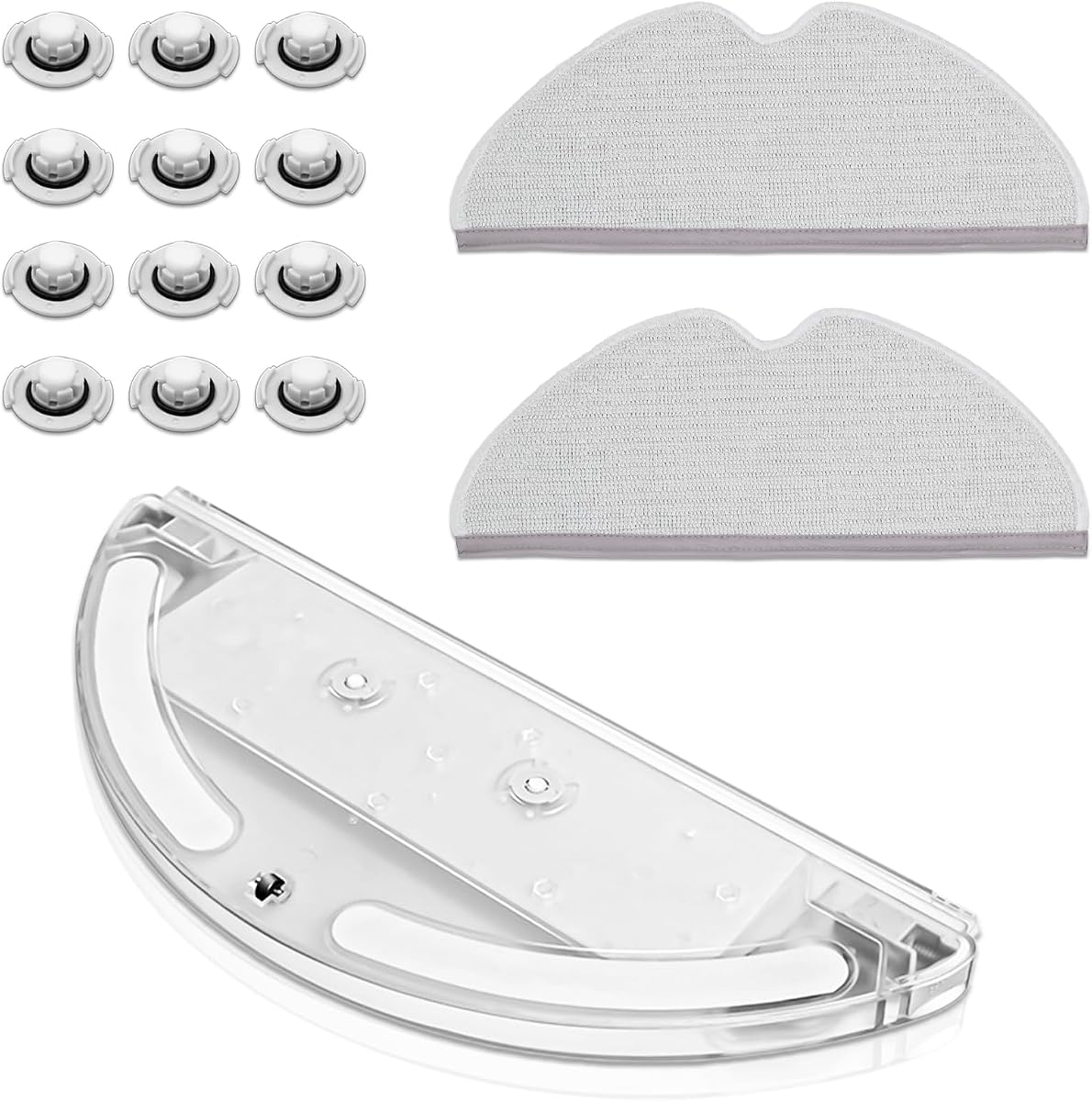 Replacement Parts kit 1 Water Tank 2 Mop Clothes 12 Water Tank Filter for XIAOMI Roborock S50 S51 S55 T61 - Replenishment Vacuum Cleaner Accessory
