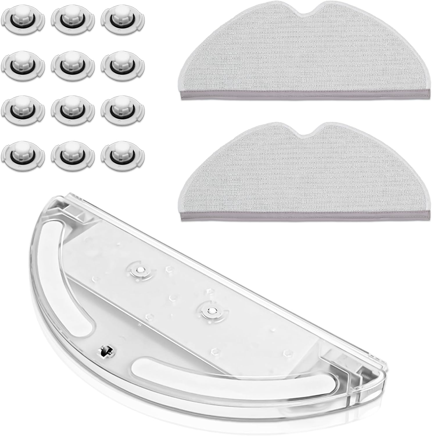 Replacement Parts kit 1 Water Tank 2 Mop Clothes 12 Water Tank Filter for XIAOMI Roborock S50 S51 S55 T61 - Replenishment Vacuum Cleaner Accessory