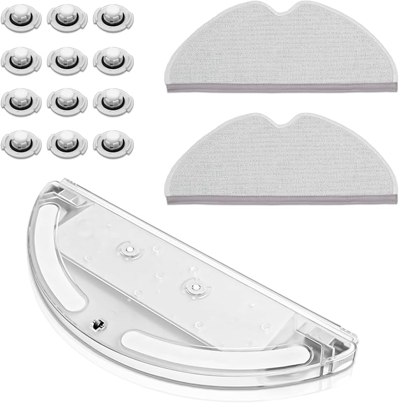 Replacement Parts kit 1 Water Tank 2 Mop Clothes 12 Water Tank Filter for XIAOMI Roborock S50 S51 S55 T61 - Replenishment Vacuum Cleaner Accessory