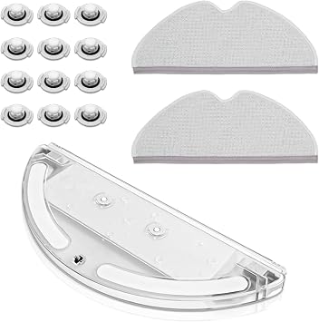 Replacement Parts kit 1 Water Tank 2 Mop Clothes 12 Water Tank Filter for XIAOMI Roborock S50 S51 S55 T61 - Replenishment Vacuum Cleaner Accessory