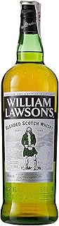 William Lawson's Finest Blended Scotch Whisky, bebida alcohólica elaborada con malta afrutada, 40% Vol, 100cL / 1L
