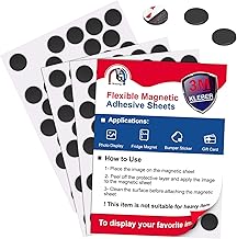 Wukong 200 Self-Adhesive Round Magnetic Plate Magnets 20 mm Diameter Small Adhesive Magnet for Photos, Whiteboards, Fridges