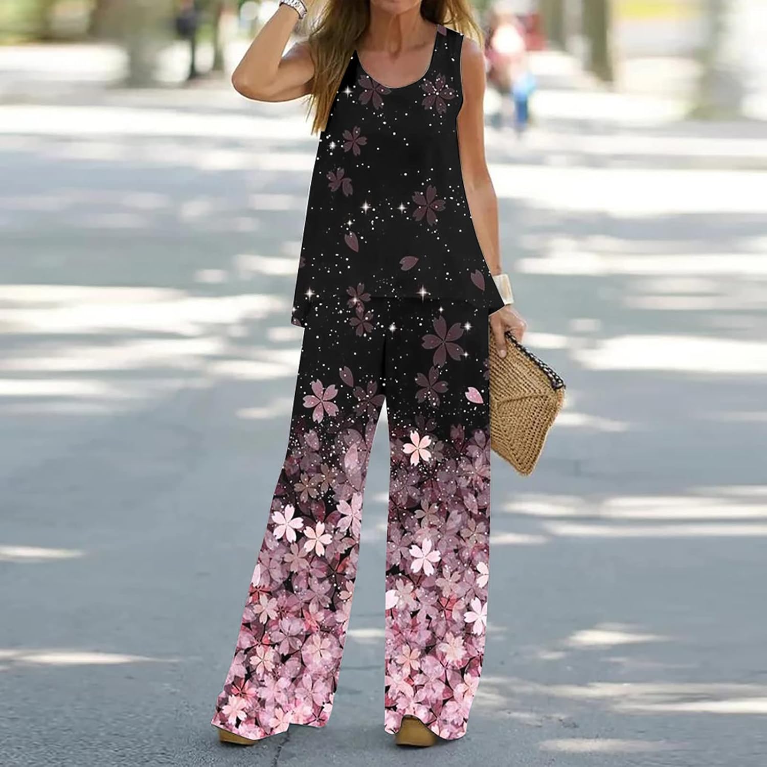 スポーツウエア ヨガウエア レディース 上下セット 半袖Tシャツ レギンス ロングパンツ ジャージ 夏服 トップス ワイドパンツ ス