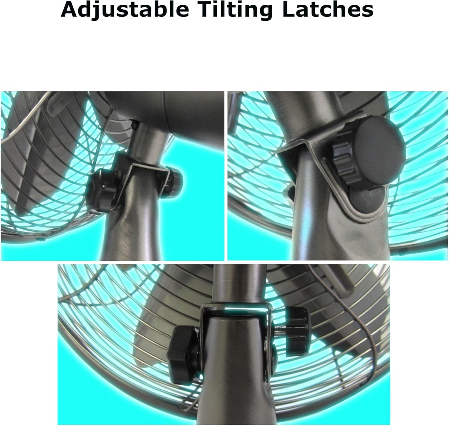 12 Inch Retro Oscillating Table Fan – Oil Rubbed Bronze Finish, Antique All-Metal Design, Quiet Motor, Vintage Desk Fan for Home or Office