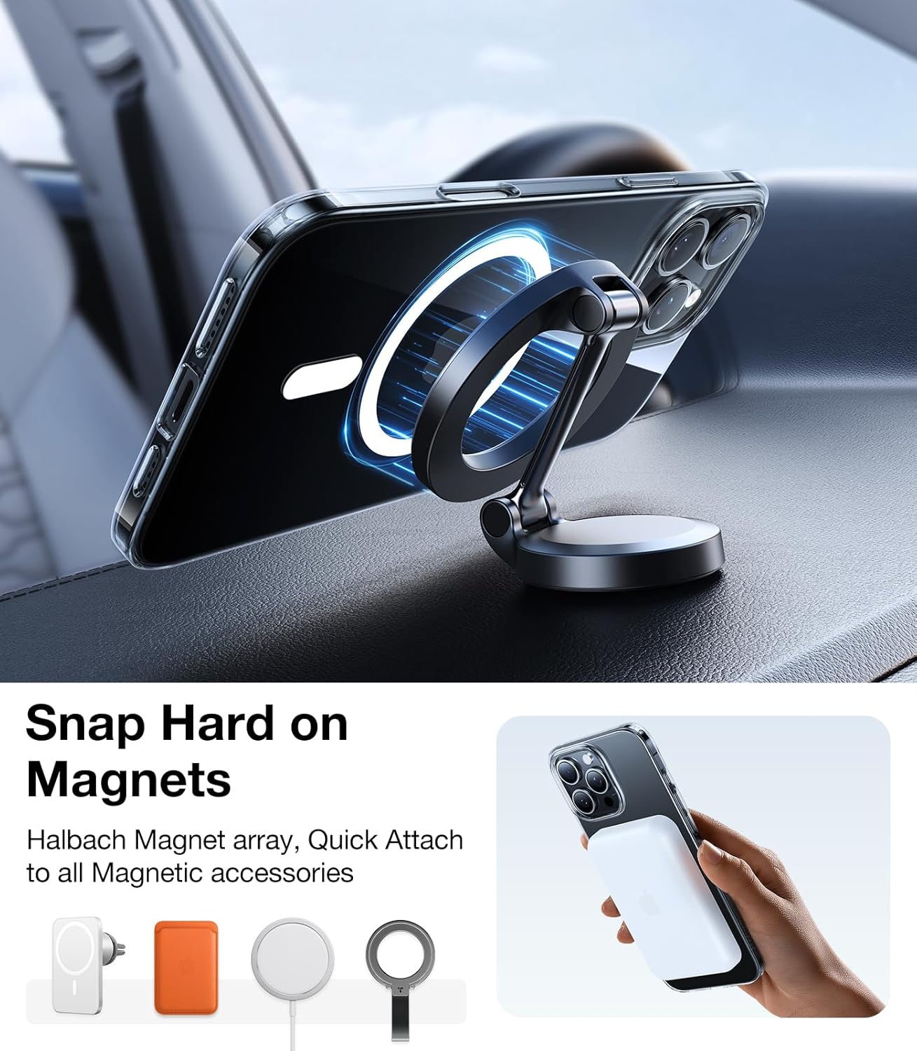 TORRAS Magnetic Slim-Fit for iPhone 16 Pro Max Case 6.9 inch, Ultra-Thin 16 ProMax Phone Case Compatible with MagSafe, Light Anti-Scratch Matte Hard PC Bayer OriginFit, Clear - Image 5