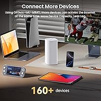 Vista 5 de Tenda AX3000 WiFi 6 Mesh System Nova MX12– Whole Home Mesh WiFi Coverage up to 7,000 sq. ft., Dual-Band WiFi Mesh Network for 160+ Devices, Fast &