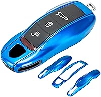 Vista 21 de AeroBon Funda pintada de 3 piezas para llavero compatible con reemplazo de carcasa de llave Porsche (MK1, gris ágata)