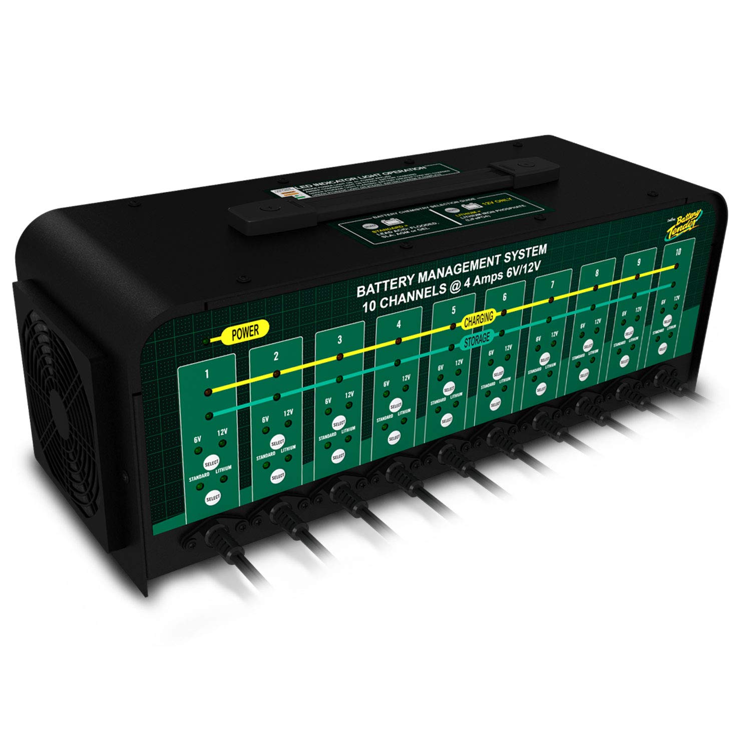 Battery Tender 10-Bank Charger: Selectable 6V / 12V Battery Charger Automotive