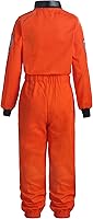 Vista 2 de ReliBeauty - Disfraz de astronauta para niños y niñas Naranja (con casco)