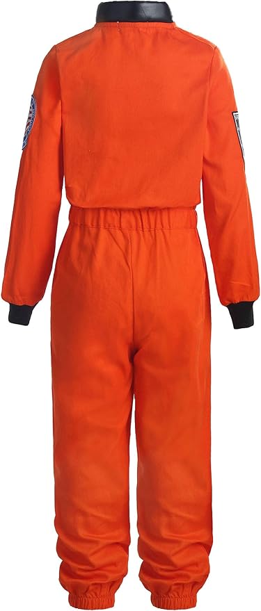 Disfraz Astronauta ReliBeauty para Niño 8-9 Años Naranja miniatura 2