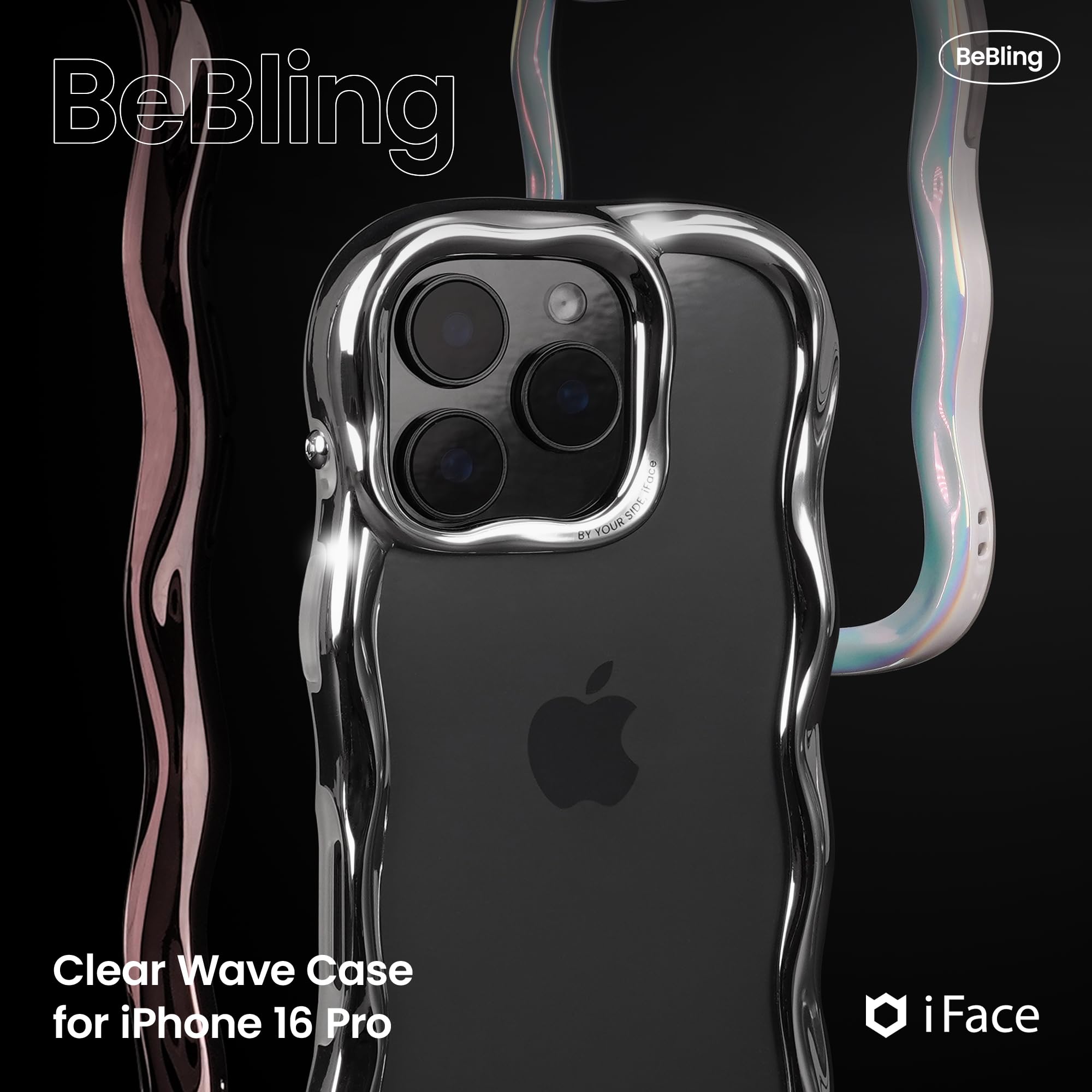 Amazon.co.jp: iFace BeBling Waveケース iPhone 16 Pro対応