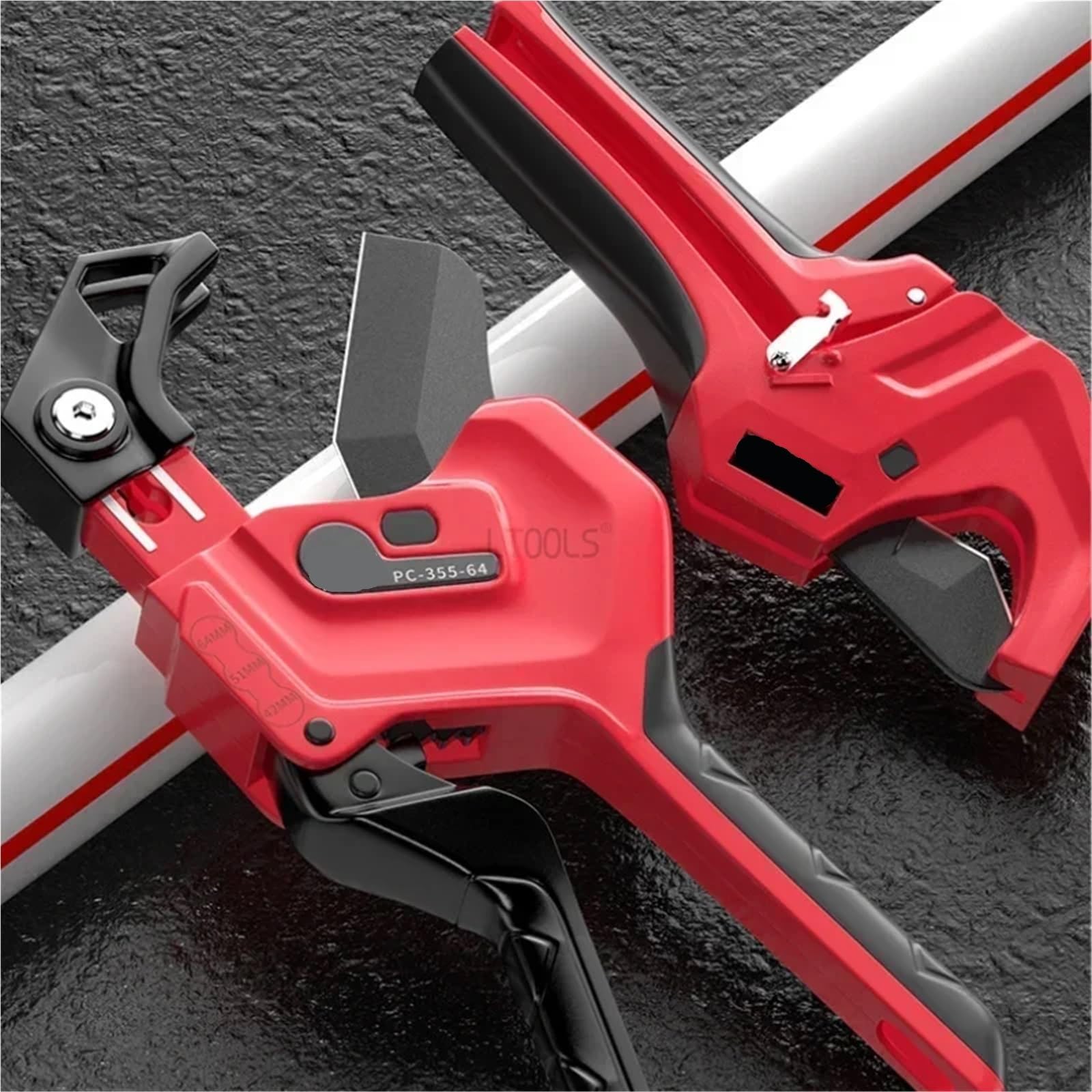 Cortatubos De Plástico Alicates de corte de tuberías de agua portátiles que ahorran mano de obra, herramienta de corte de precisión for tuberías de PVC y PPR de 32, 36, 42 y 64 mm.(0-64mm)