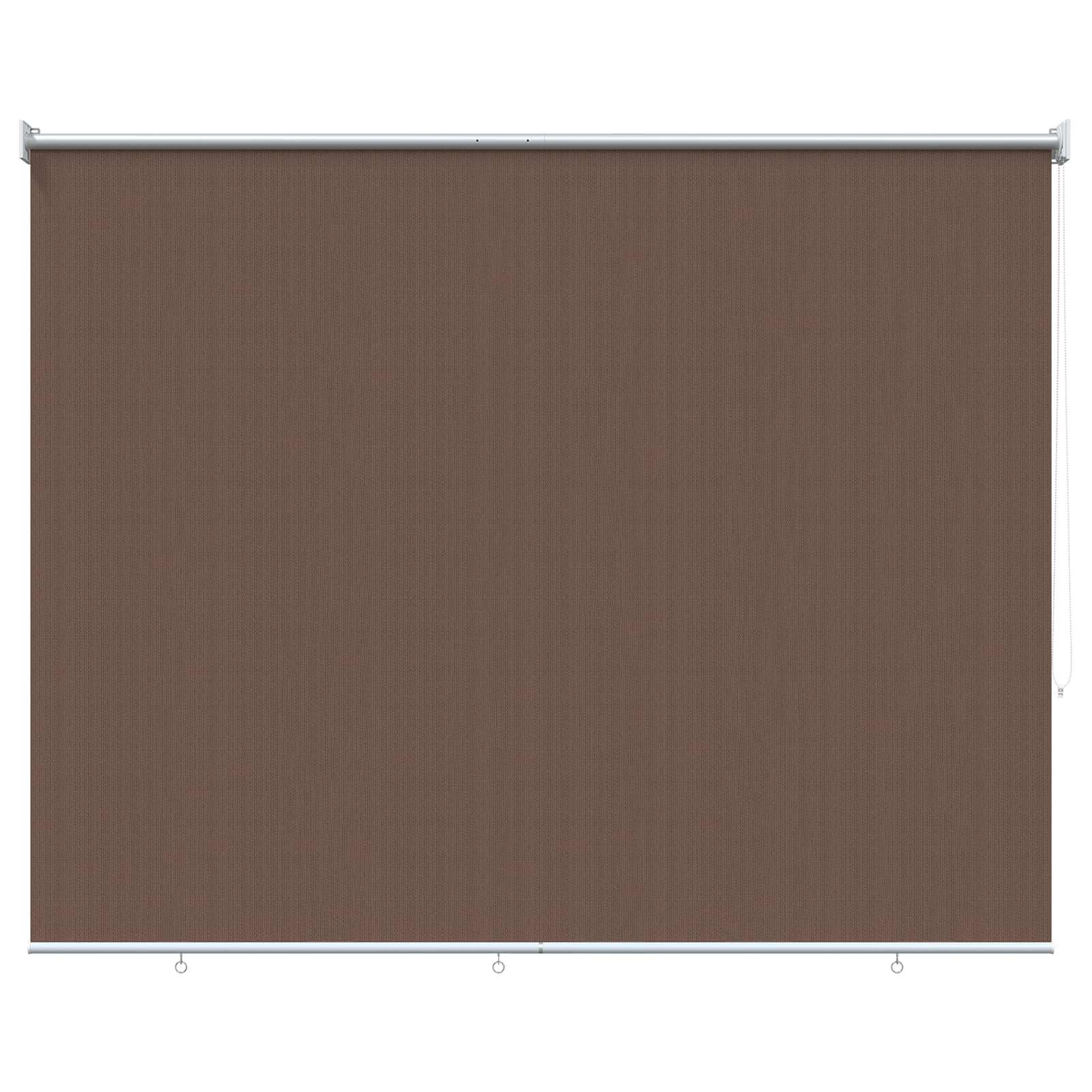 vidaXL 90% UV Blocking Taupe HDPE Outdoor Roller Blind Balcony Patio Sun Shade Garden Window Roller Blind