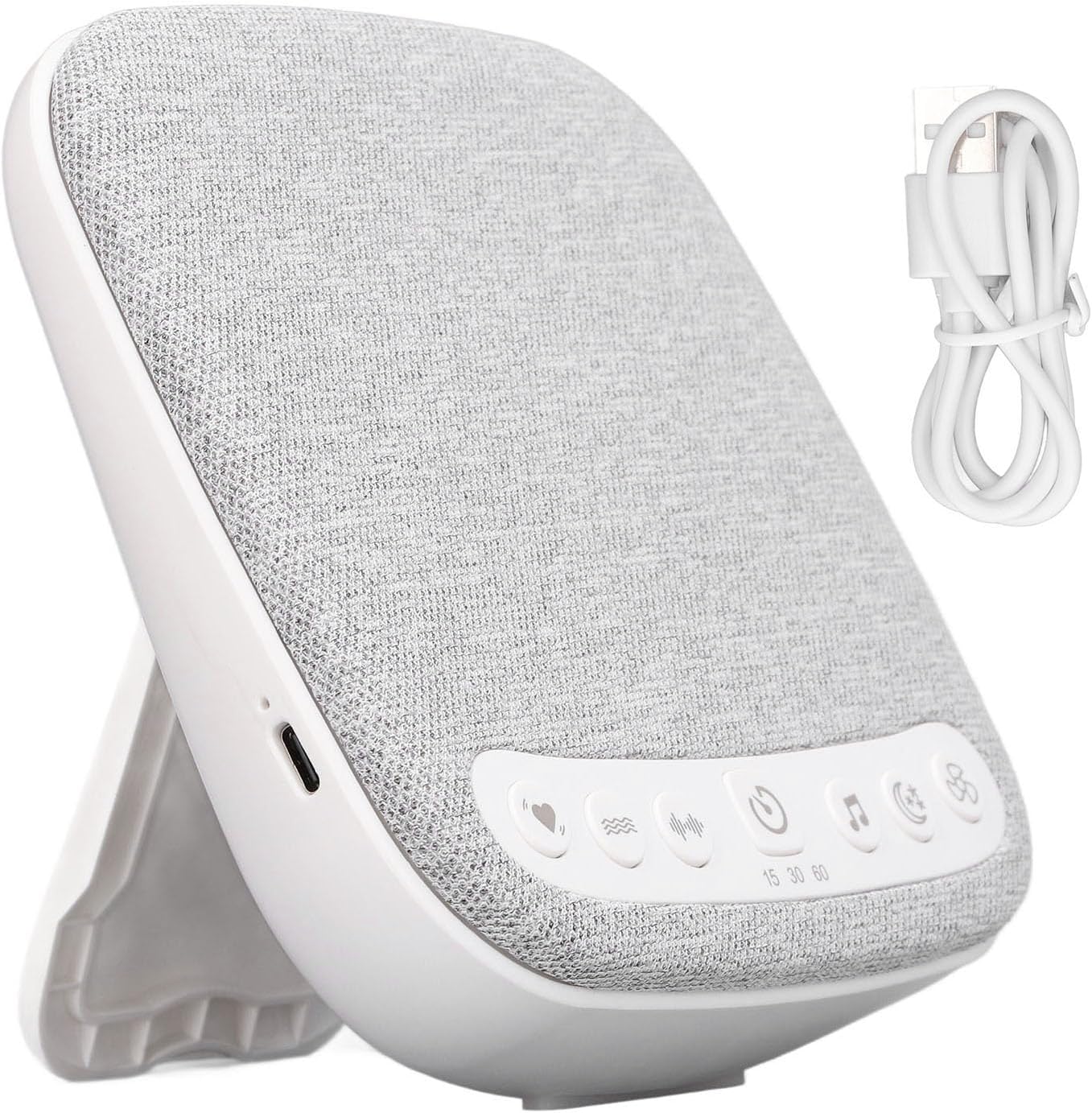 Portable Sound Machine for Baby, Baby Sleep Aid White Noise Machine 18 Soothing Sounds Infant Soother Device,for Bedside Desktop