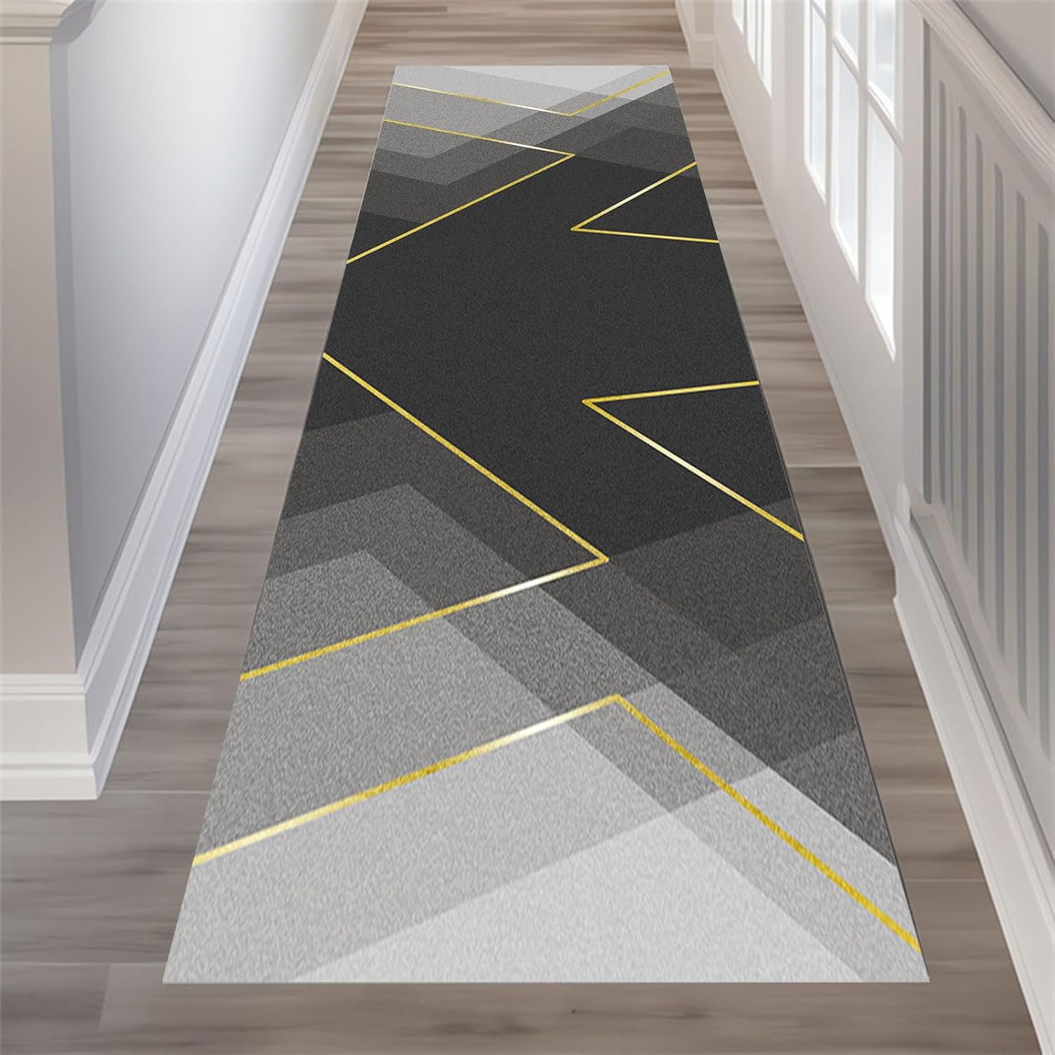 Loper tapijt voor de gang, 60 x 100 cm, vintage gangtapijt, antislip wasbaar vloertapijt