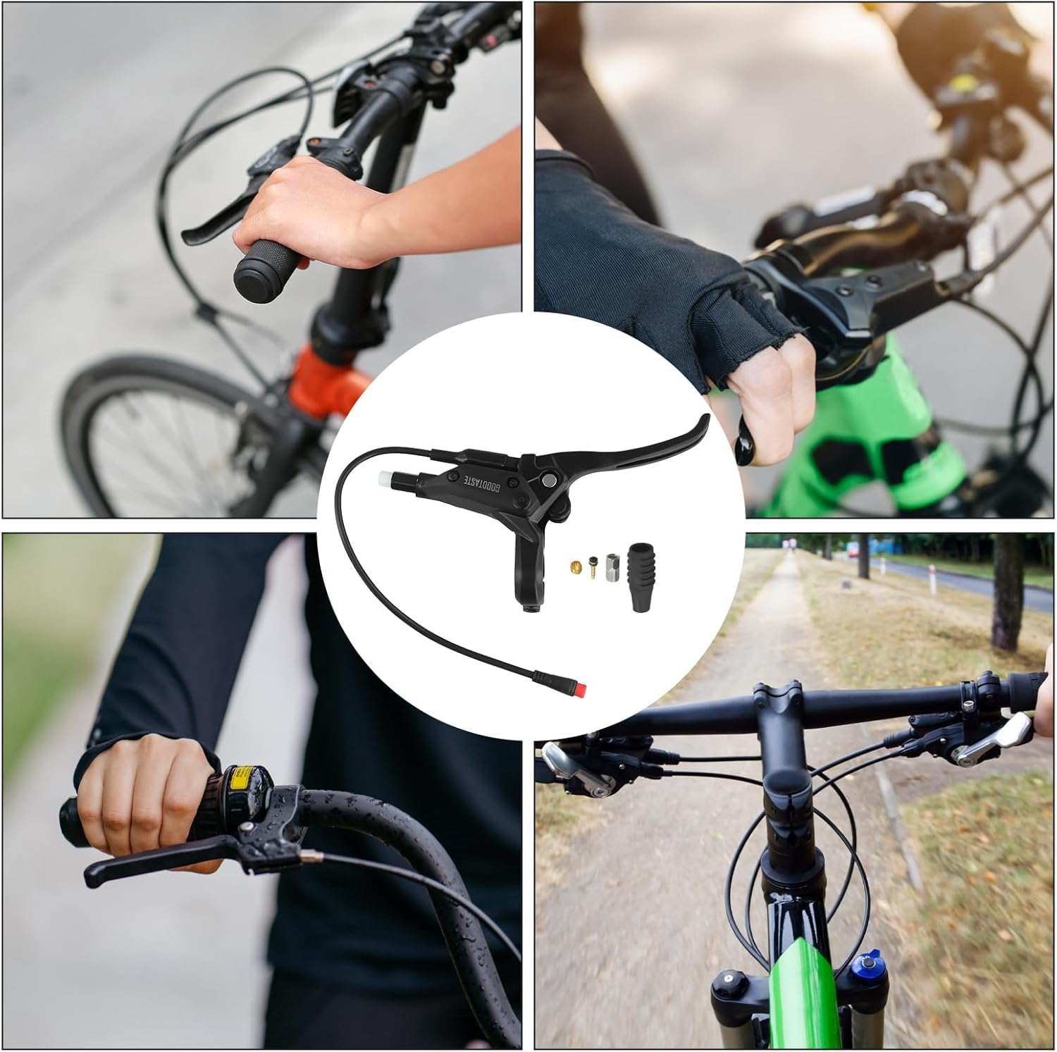 Leva del freno GT03 Power-off Oil 2 pin impermeabile leva del freno elettronica in lega di alluminio impugnature per freno elettrico o scooter elettrico accessori (destra)