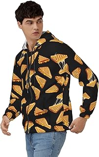 Men's Hoodie Jacket Outdoor Hiking Casual Soft Warm Coat With Pockets